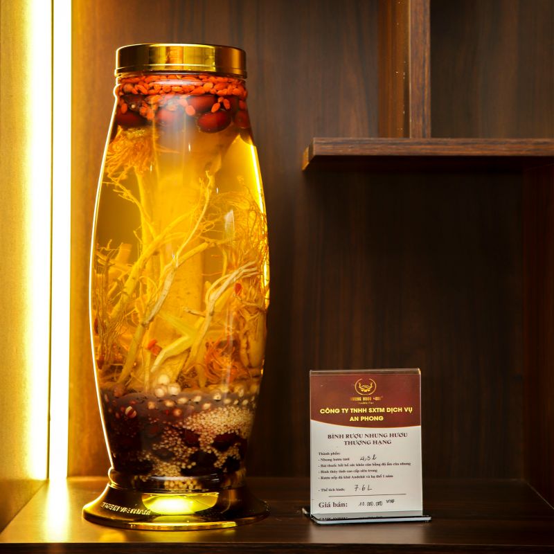 Cách ngâm rượu nhung hươu đúng chuẩn